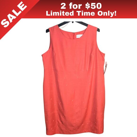 [Sale: 2 for $50!] Maggie McNaughton Embroidered Bodycon Dress Size 20W NWT 0070 - Picture 1 of 12